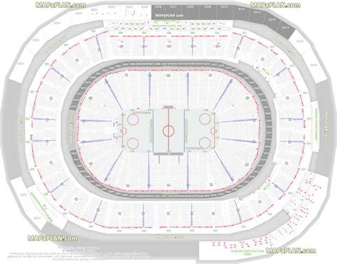 Rogers Arena Vancouver seat numbers detailed seating plan - MapaPlan.com