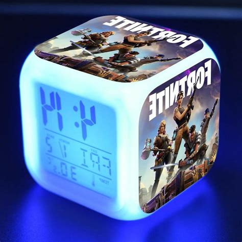 Fortnite LED Night light Lamp Digital Alarm Clock