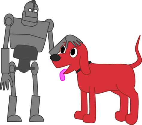 CLIFFORD THE DOG AND IRON GIANT - TOMNICE - Clifford the Big Red Dog Series - Norman Bridwell ...