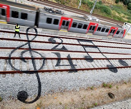 Train Tracks Graffiti