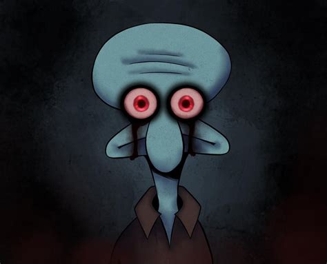 Red Mist Squidward : creepypasta