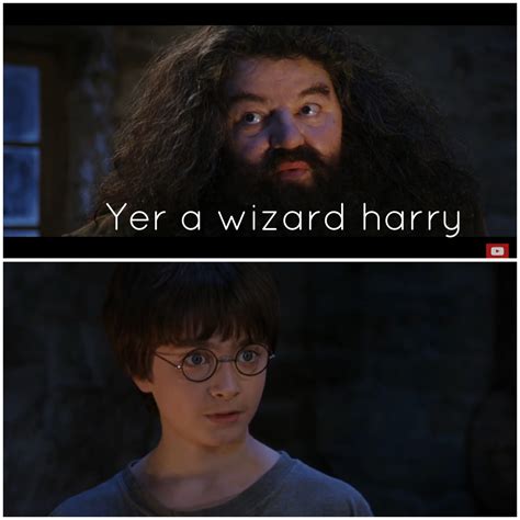 #harrypotter #thesorcerersstone #hagrid #wizard Yer A Wizard Harry, The ...