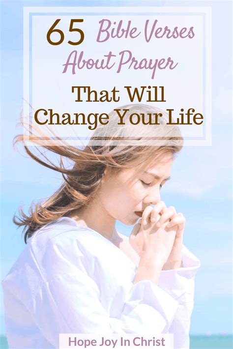 65 Bible Verses About Prayer That Will Change Your Life - HopeJoy