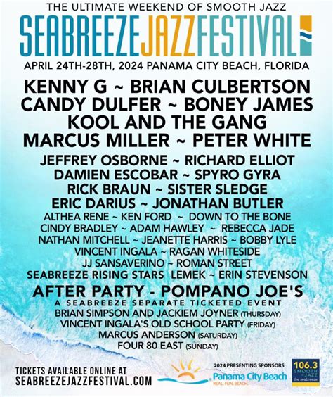 Seabreeze Jazz Festival 2024 Resale Tickets - Lauri Georgette