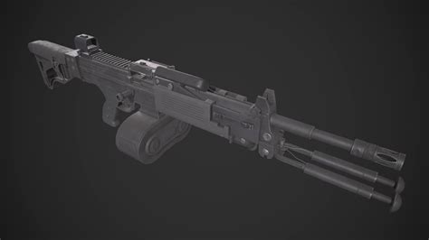 Negev NG7 Light Machine Gun - 3D Model by yn-delmund