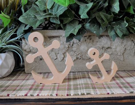 Anchor Wood Craft Anchor Cutout for Kids DIY Summer Decor - Etsy