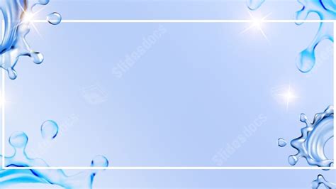 Blue Water Frame Light Beautiful Nature Powerpoint Background For Free ...