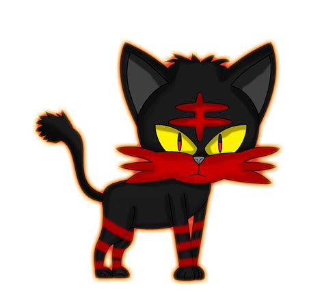 Litten the fire cat Pokemon by MaccaGemDiamond on DeviantArt