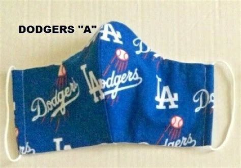 L.A. Dodgers Face Mask Los Angeles Dodgers Filter Pocket - Etsy