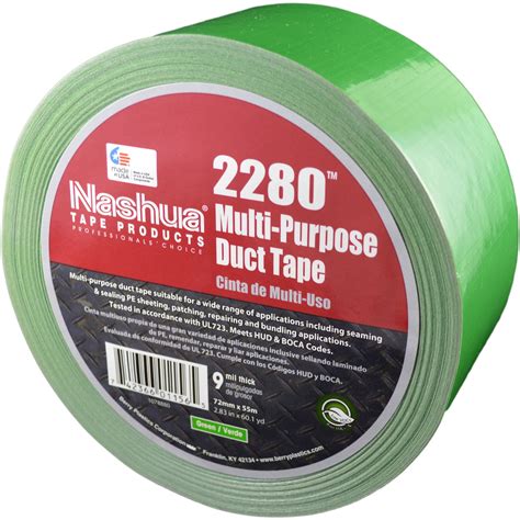 Nashua® 2280 Green Duct Tape - 72mm x 55M x 9mil - 8 Roll Convenience Case - Green - Walmart.com ...