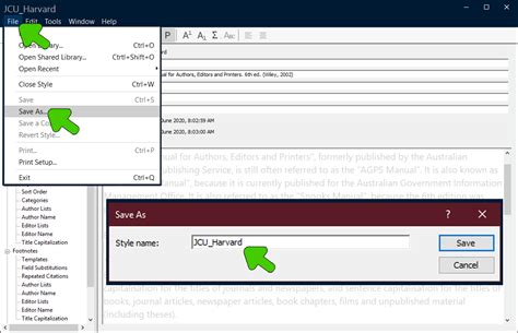 Referencing styles - EndNote - Library Guides at James Cook University