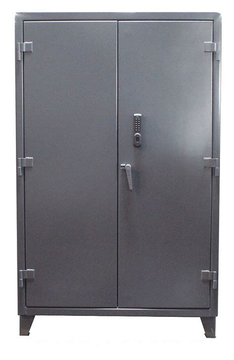 STRONG HOLD Heavy Duty Storage Cabinet, Dark Gray, 78 in H X 48 in W X 24 in D, Assembled ...