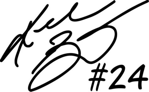 Kobe Bryant Autograph #24 VINYL DECAL LA Lakers, Basketball, NBA, GOAT ...