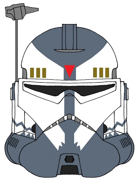 Clone Trooper Commander Wolfee's Helmet 4 | Star wars helmet, Star wars clone wars, Star wars ...
