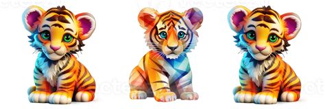 AI generated Group of cute lion cubs in png 35527354 PNG