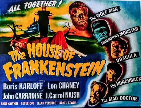 HOUSE of FRANKENSTEIN Poster Laminated Print - Etsy