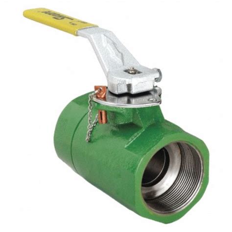 SHARPE VALVES Oil Patch Ball Valve, Ductile Iron, Inline, 2-Piece, Pipe ...