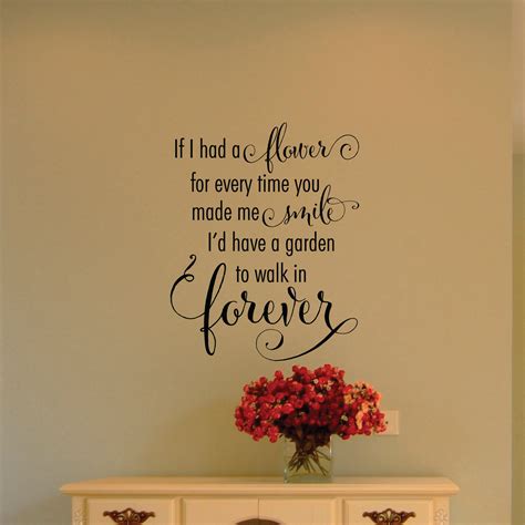 Garden To Walk In Forever Wall Quotes™ Decal | WallQuotes.com