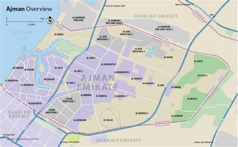 Emirate of Ajman map - Ontheworldmap.com