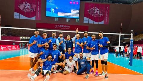 Indian men's volleyball team reaches Asian Games quarter-finals