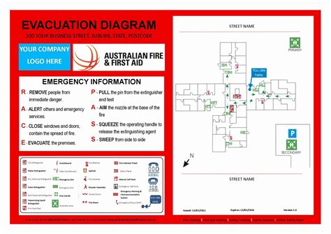 Free Fire Evacuation Plan Template Australia - Printable Form ...