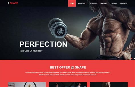 36+ Best Free Gym Fitness Website Templates 2020 - WebThemez