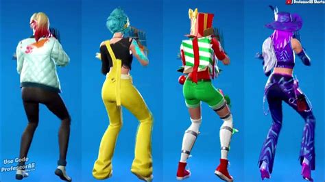 Fortnite Carefree Tiktok Emote With Jackie Reverie Holiday Boxie Comet ...