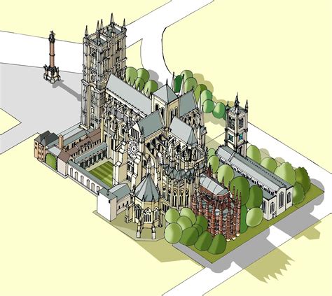 Drawing of Westminster Abbey | London Buildings