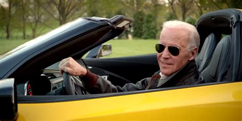 Joe Biden checks out Corvette GS at Detroit auto show 2017 - Business Insider