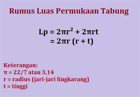 Contoh Soal Dan Jawaban Luas Permukaan Dan Volume Tabung - Jawaban Buku