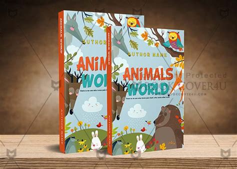 Children Book cover Design - Animals World