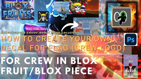 Roblox Blox Fruits How to Create your own Crew Logo Mobile&Pc - YouTube