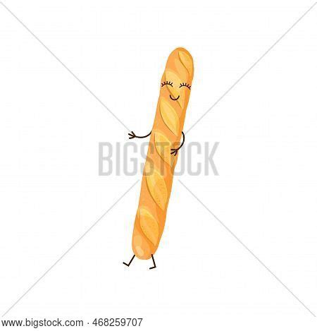 Cute Bread Baguette Vector & Photo (Free Trial) | Bigstock