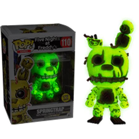 Glow in the Dark Springtrap Five Nights at Freddy's Funko POP #110 Gamestop Exclusive - Walmart.com