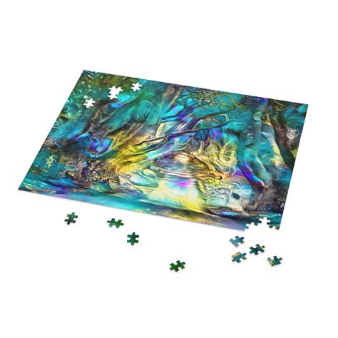 Abstract Art Jigsaw Puzzle for Adults Enchanted Path - Etsy