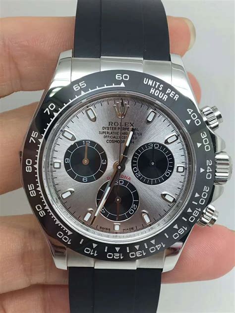 AR Factory Published Replica Rolex Silver Grey Daytona with 4130 ...