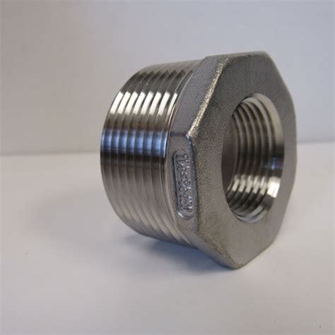 1-1/4" X 3/4" Stainless Steel Reducing Bushing, 304 Stainless Steel