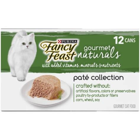 Fancy Feast Gourmet Naturals Pate Collection Wet Cat Food, 12 ct / 3 oz ...