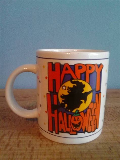 Vintage Halloween witch coffee cup mug | Etsy | Halloween coffee, Mugs ...