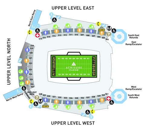 Maps and Seating Charts - Acrisure Stadium in Pittsburgh, PA