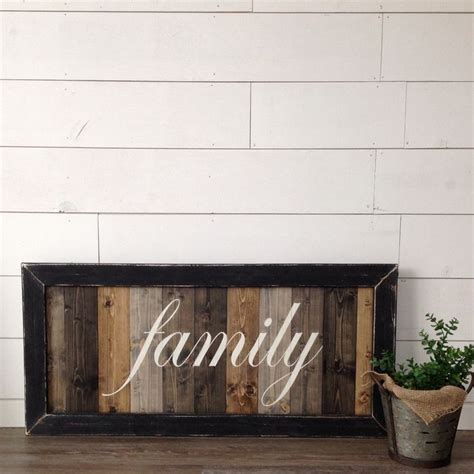 Family Sign Wood Sign Family Farmhouse Sign Rustic Sign - Etsy | Family ...