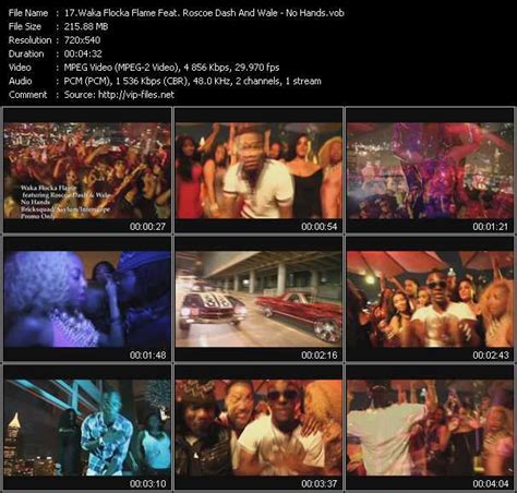 Waka Flocka Flame Feat. Roscoe Dash And Wale - No Hands - Download High-Quality Video(VOB)