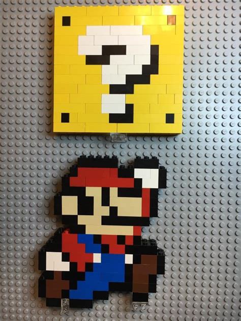 I’m slowly building lots of Mario pixel art using LEGO. : r/Mario