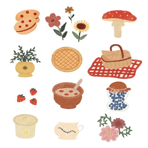 Aesthetic Journal Stickers PNG