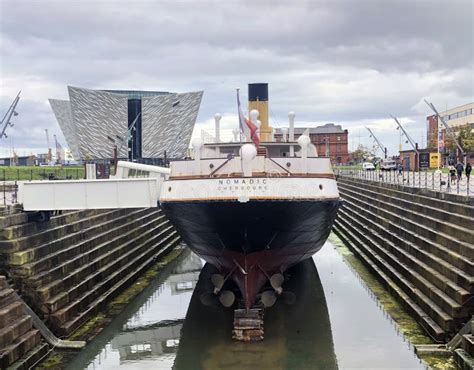 Belfast City Landscape Titanic Museum, Famous Ship Nomadic. Northern Ireland Landmarks for ...