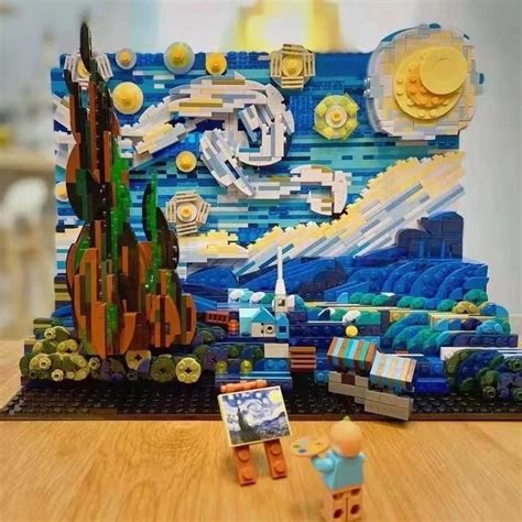 The Starry Night Lego Set – PAP Art Store