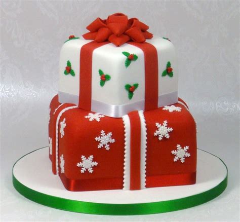 Christmas Presents Stacked Cake - CakeCentral.com