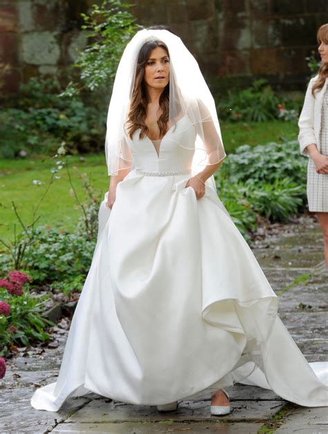 KYM MARSH and ALISON KING Filmig Wedding Scenes for Coronation Street ...