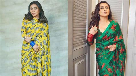 Take Cues From Rani Mukerji And Wear Printed Sarees This Summer | IWMBuzz