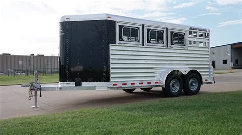 Bumper Pull Stock Aluminum Trailer - Elite Custom Aluminum Horse and ...